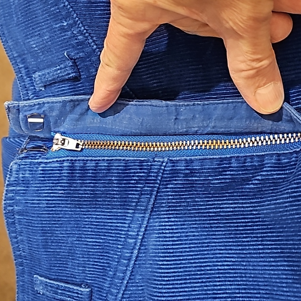 LIZSPORT Royal Blue A-Line Corduroy Skirt 6 - Picture 4 of 8